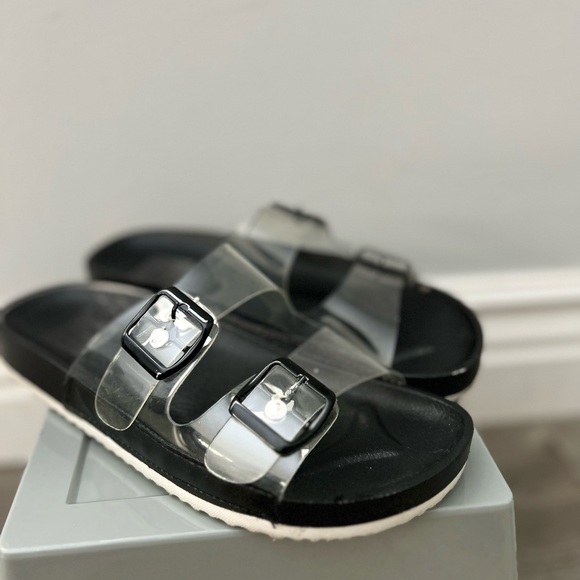 Clear Strapped Dolce Vita Sandals - Picture 6 of 6